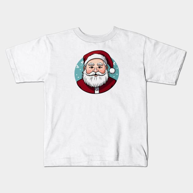 Santa Claus in his best moments Kids T-Shirt by hatemmorany